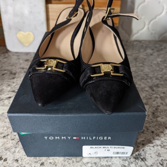 Tommy Hilfiger Black Heels - NEVER WORN - Picture 3 of 4